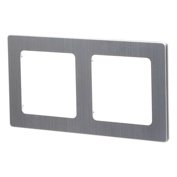Afdekraam - Igan Jura - 2-voudig - Vierkant - Aluminium - Zilver Afdekraam - Igan Jura - 2-voudig - Vierkant - Aluminium - Zilver