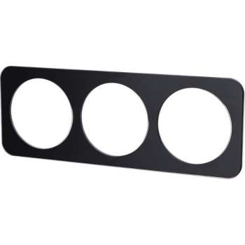 Afdekraam - Aigi Jura - 3-voudig - Rond - Glas - Zwart - BSE