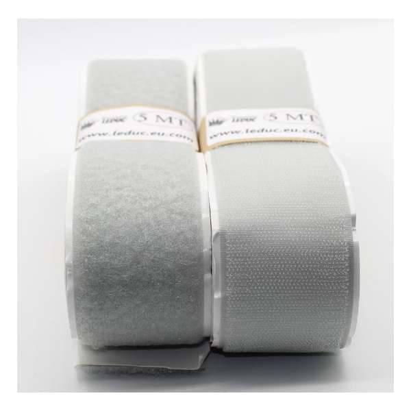 5 METER Zelfklevend Klittenband – Grijze Velcro - 2 x 5 m – 5 cm breed 5 METER Zelfklevend Klittenband – Grijze Velcro - 2 x 5 m – 5 cm breed