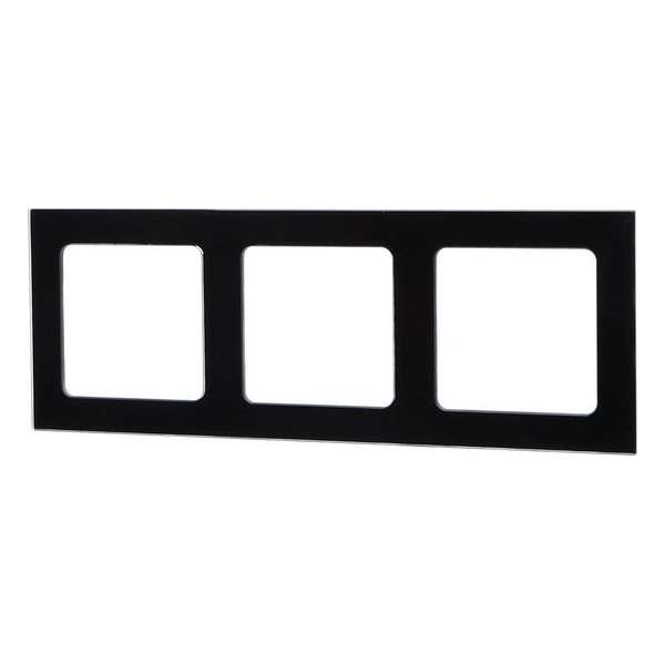 Afdekraam - Igia Jura - 3-voudig - Vierkant - Glas - Zwart Afdekraam - Igia Jura - 3-voudig - Vierkant - Glas - Zwart