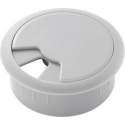 TRU COMPONENTS WP80BK Kabeldoorvoering Voor werkblad Montagegat: 80 mm ABS Grijs 1 stuk(s)