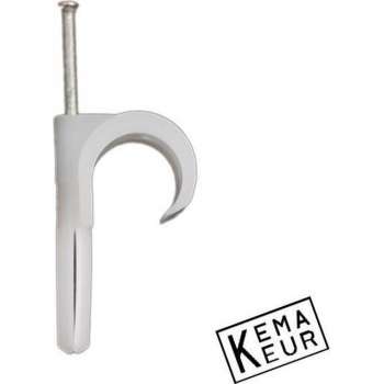 Spijkerplugclip 16-19mm enkelnaturel