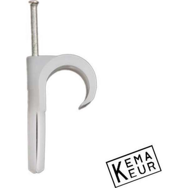 Spijkerplugclip 16-19mm enkelnaturel Spijkerplugclip 16-19mm enkelnaturel