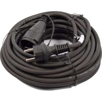 Verlengsnoer - 10 meter - 1.5mm² - IP44 Spatwaterdicht - Verlengsnoer 10 meter zwart