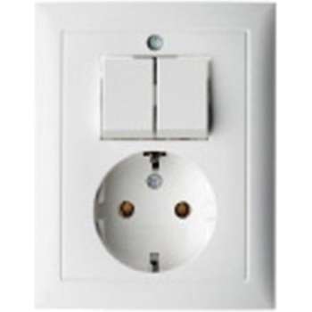 Berker S.1 combischakelaar serie RA wit