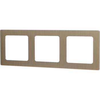 Afdekraam - Igan Jura - 3-voudig - Vierkant - Aluminium - Goud