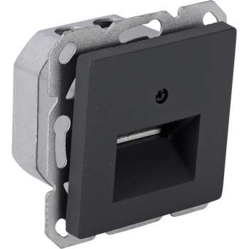 Contactdoos – inbouw – telefoon – data – CAT6A – 2 x 8–polig – tbv Berker Q1 – antraciet