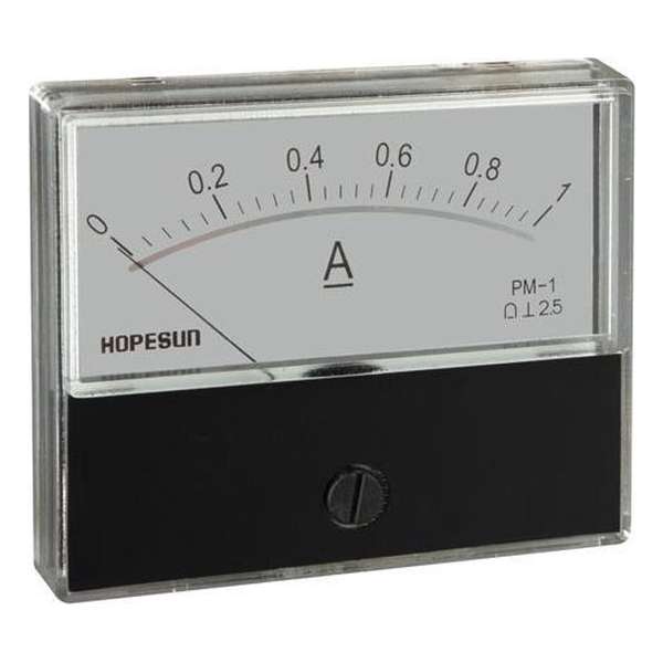 Analoge Paneelmeter Voor Dc Stroommetingen 1A Dc / 70 X 60Mm Analoge Paneelmeter Voor Dc Stroommetingen 1A Dc / 70 X 60Mm