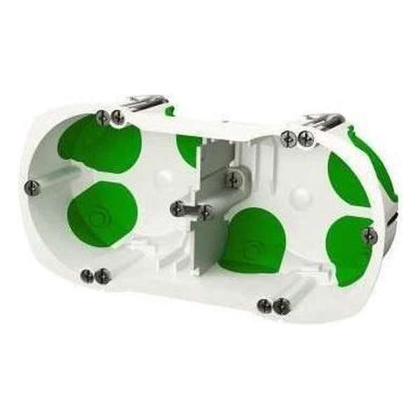 SCHNEIDER ELECTRIC Dubbele kast met waterdicht systeem � 67 mm groen