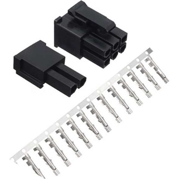 50stuks atx /eps pci-e gpu 4.2mm 5557 8p (6+2) pin power connector assortiment kit 50stuks atx /eps pci-e gpu 4.2mm 5557 8p (6+2) pin power connector assortiment kit