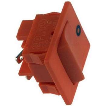 UNIVERSEEL - SCHAKELAAR 3 CONTACTEN 22X22 MM ORANJE -