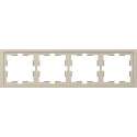 Afdekraam D-Life 4V - Kunststof Sahara - Systeem Design - Schneider Electric - MTN4040-6533