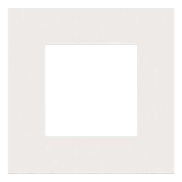 Enkelvoudige afdekplaat Niko Pure steel white Enkelvoudige afdekplaat Niko Pure steel white