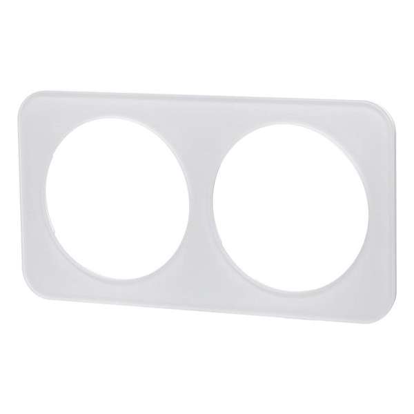 Afdekraam - Aigi Jura - 2-voudig - Rond - Glas - Wit Afdekraam - Aigi Jura - 2-voudig - Rond - Glas - Wit