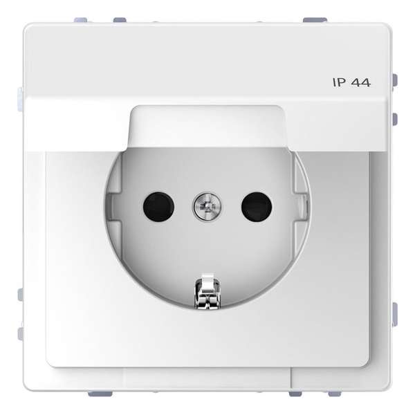 Stopcontact - Inbouw - Randaarde - Beveiliging - Klapdeksel - Lotuswit - Systeem Design - Schneider Electric - MTN2314-6035 Stopcontact - Inbouw - Randaarde - Beveiliging - Klapdeksel - Lotuswit - Systeem Design - Schneider Electric - MTN2314-6035