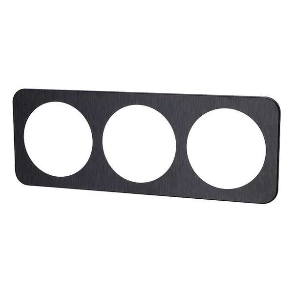 Afdekraam - Aigi Jura - 3-voudig - Rond - Aluminium - Zwart - BSE Afdekraam - Aigi Jura - 3-voudig - Rond - Aluminium - Zwart - BSE