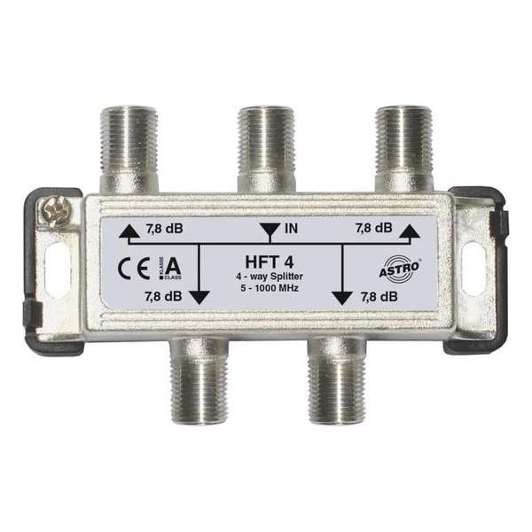 Astro HFT 4 Cable splitter Zilver Kabel splitter/combiner Astro HFT 4 Cable splitter Zilver Kabel splitter/combiner