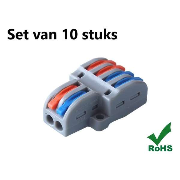 Lasklem 2 naar 4 - set van 10 stuks - CONNECTOR 450V/32A 18-12AWG 6*0.08-2.5mm2 Lasklem 2 naar 4 - set van 10 stuks - CONNECTOR 450V/32A 18-12AWG 6*0.08-2.5mm2