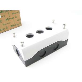 Eaton M22-I3 Opbouwbehuizing 3 inbouwplaatsen, Voor bodembevestiging (Ø x h) 22 mm x 80 mm Antraciet 1 stuk(s)