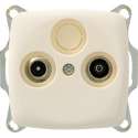 PLIEGER aurora | coax wandcontactdoos | creme