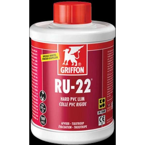 Griffon RU-22 PVC vullijm 1000 ml. met kwast Griffon RU-22 PVC vullijm 1000 ml. met kwast