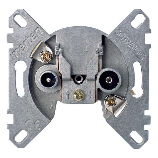 Sokkel - COAX Eindcontactdoos - Merten - Schneider Electric - MTN466099 Sokkel - COAX Eindcontactdoos - Merten - Schneider Electric - MTN466099