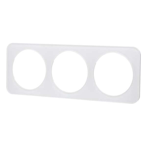 Afdekraam - Igna Jura - 3-voudig - Rond - Glas - Wit Afdekraam - Igna Jura - 3-voudig - Rond - Glas - Wit