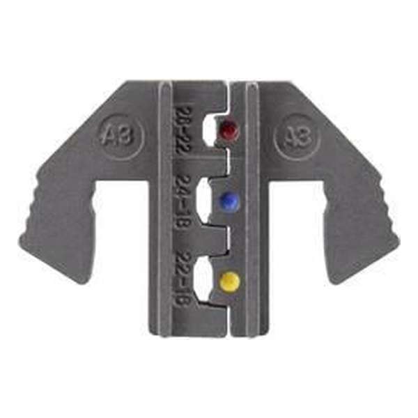 TOOLCRAFT PLE-0A3 Krimp-onderdelen Crimpinzet voor geïsoleerde kabelschoenen Geschikt voor merk: TOOLCRAFT PZ-500 TOOLCRAFT PLE-0A3 Krimp-onderdelen Crimpinzet voor geïsoleerde kabelschoenen Geschikt voor merk: TOOLCRAFT PZ-500