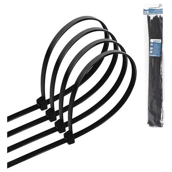 Tie Wraps - Tyrap - Aigi Tie - 7.2x500mm - Zwart - 20 Stuks - BES LED Tie Wraps - Tyrap - Aigi Tie - 7.2x500mm - Zwart - 20 Stuks - BES LED