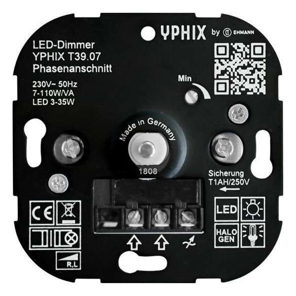LED dimmer 3-35W T39 inbouw 230V fase aansnijding LED dimmer 3-35W T39 inbouw 230V fase aansnijding