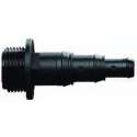 Slangpilaar 3-traps 1 1/2" x 40-32-25mm tule PP zwart