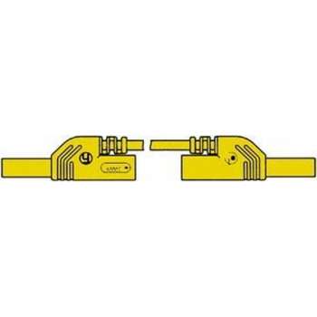 CONTACT PROTECTED INJECTION-MOULDED MEASURING LEAD 4mm 25cm / YELLOW (MLB-SH/WS 25/1) (HM0431S25A)