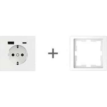 USB-Stopcontact A+C Compleet - Lotuswit - Merten D-Life - Schneider Electric - MTN2367-6535_TO