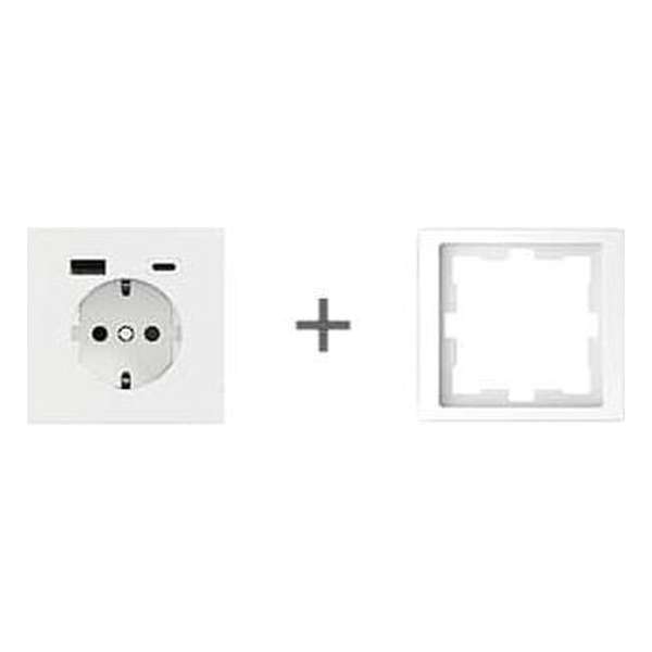 USB-Stopcontact A+C Compleet - Lotuswit - Merten D-Life - Schneider Electric - MTN2367-6535_TO