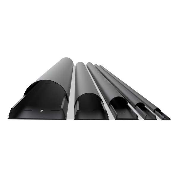 Multibrackets Premium aluminium kabelgoot - 160 x 1,2 cm / zwart (6 stuks) Multibrackets Premium aluminium kabelgoot - 160 x 1,2 cm / zwart (6 stuks)