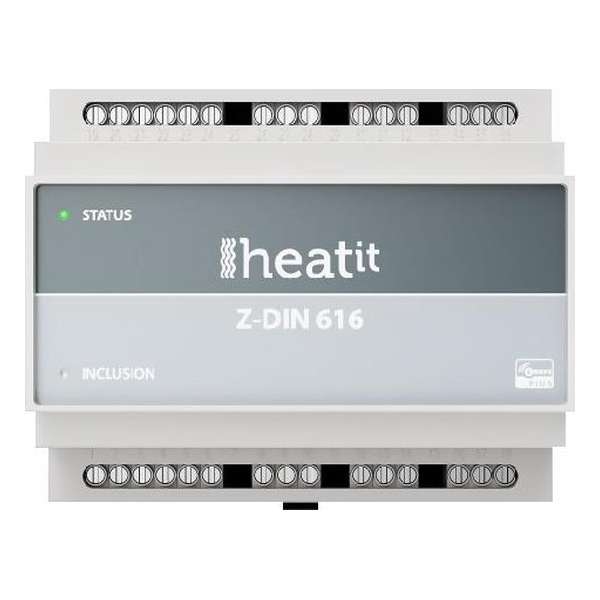 Heat It Schakelaar Z-Wave Plus met 6 aparte relais Heat It Schakelaar Z-Wave Plus met 6 aparte relais