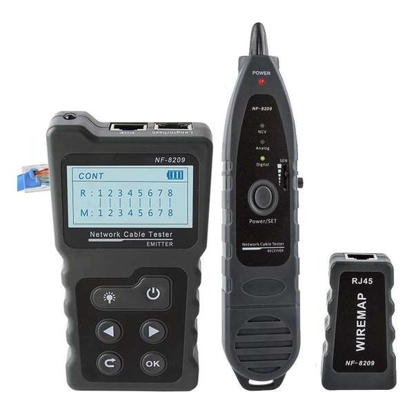 Premic® Netwerk Kabel Tester - Utp Tester - Kabel Tester - Netwerk Set - Cat 5 - Cat 6 - 600m Premic® Netwerk Kabel Tester - Utp Tester - Kabel Tester - Netwerk Set - Cat 5 - Cat 6 - 600m