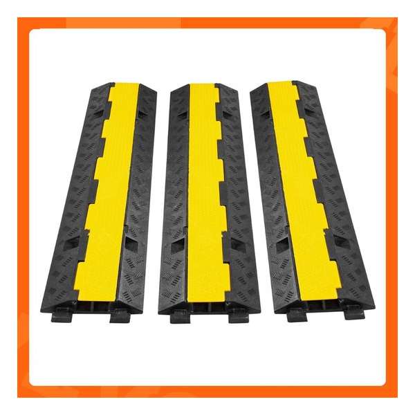 Dakta® Kabel Drempel 3-delig | Kabelgoot | Drempelbrug | Kabelbrug | Drempels | Kabelbeschermer Dakta® Kabel Drempel 3-delig | Kabelgoot | Drempelbrug | Kabelbrug | Drempels | Kabelbeschermer