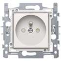 NIKO Original White inbouw stopcontact - penaarde -  enkelvoudig - 10 stuks
