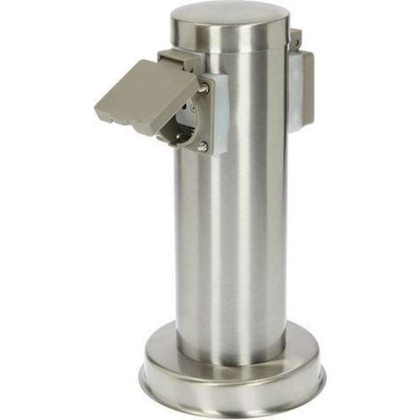 MMD Power Socket Dubbel Tuin Stopcontact RVS MMD Power Socket Dubbel Tuin Stopcontact RVS