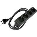 Stekkerdoos 4-voudig met krimpkous - 3g1.5 - 5 m - Schuko