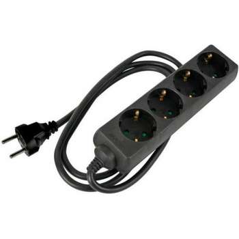 Stekkerdoos 4-voudig met krimpkous - 3g1.5 - 5 m - Schuko