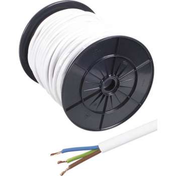 Universeel Snoer VMVL 3x1.50 (rond) Wit kabelhaspel 0126988