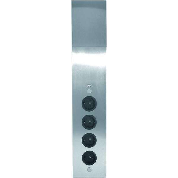 Thebo energie-hoekzuil 4ST stopcontact - Met USB lader Thebo energie-hoekzuil 4ST stopcontact - Met USB lader