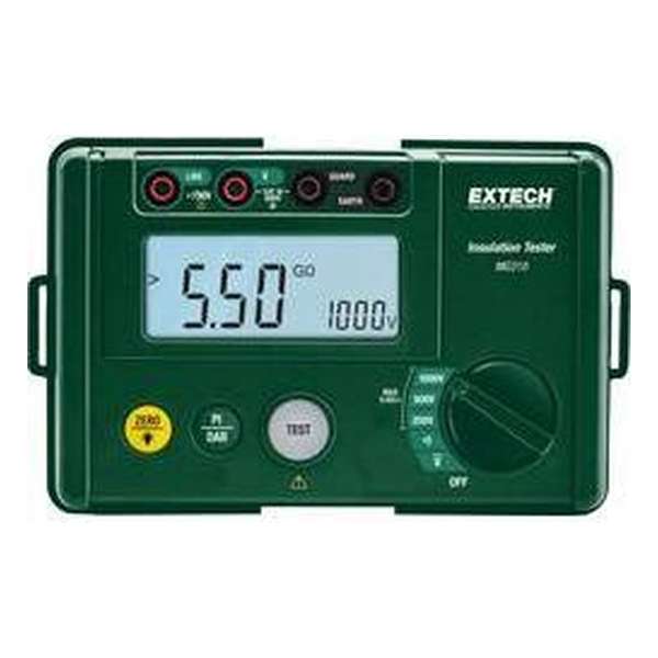 Extech MG310 Isolatiemeter 250 V, 500 V, 1000 V 0.0055 TΩ Extech MG310 Isolatiemeter 250 V, 500 V, 1000 V 0.0055 TΩ