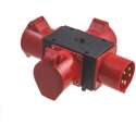 Stroomverdeler - 3 aansluitingen - 400V/32A