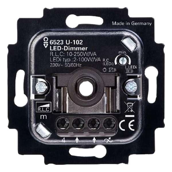 Busch–Jaeger dimmer – druk–wissel – LED Busch–Jaeger dimmer – druk–wissel – LED