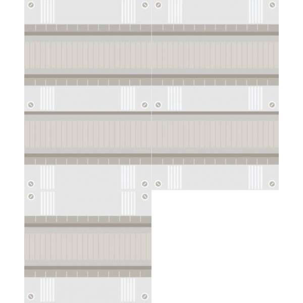 60 modulen kast met buisinvoer 60 modulen kast met buisinvoer
