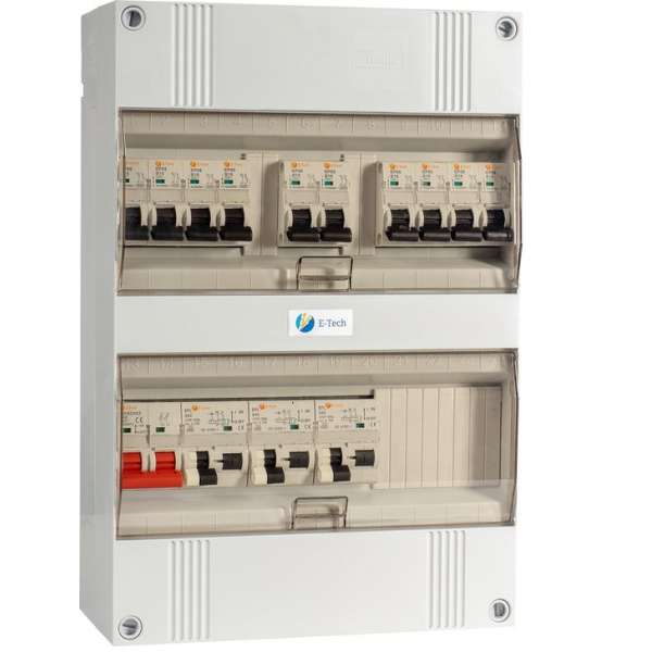 1 fase E-Tech groepenkast 10 groepen 1 fase E-Tech groepenkast 10 groepen