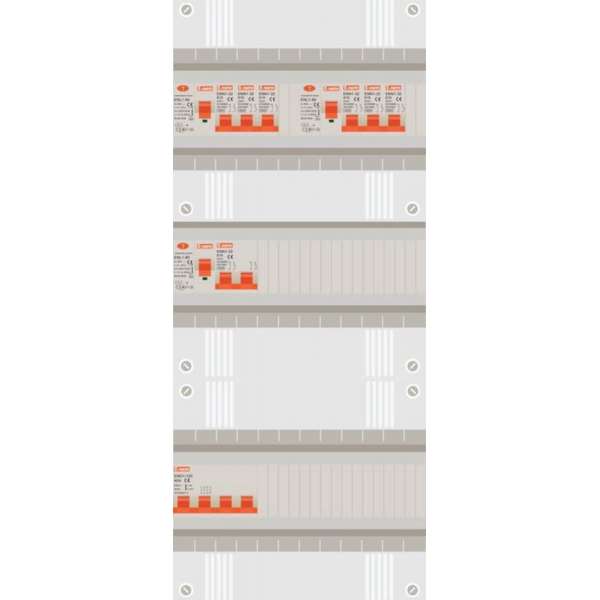 3 fase groepenkast met 6 licht groepen en kookgroep 3 fase groepenkast met 6 licht groepen en kookgroep
